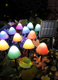 10pc Solar Mushroom Lights