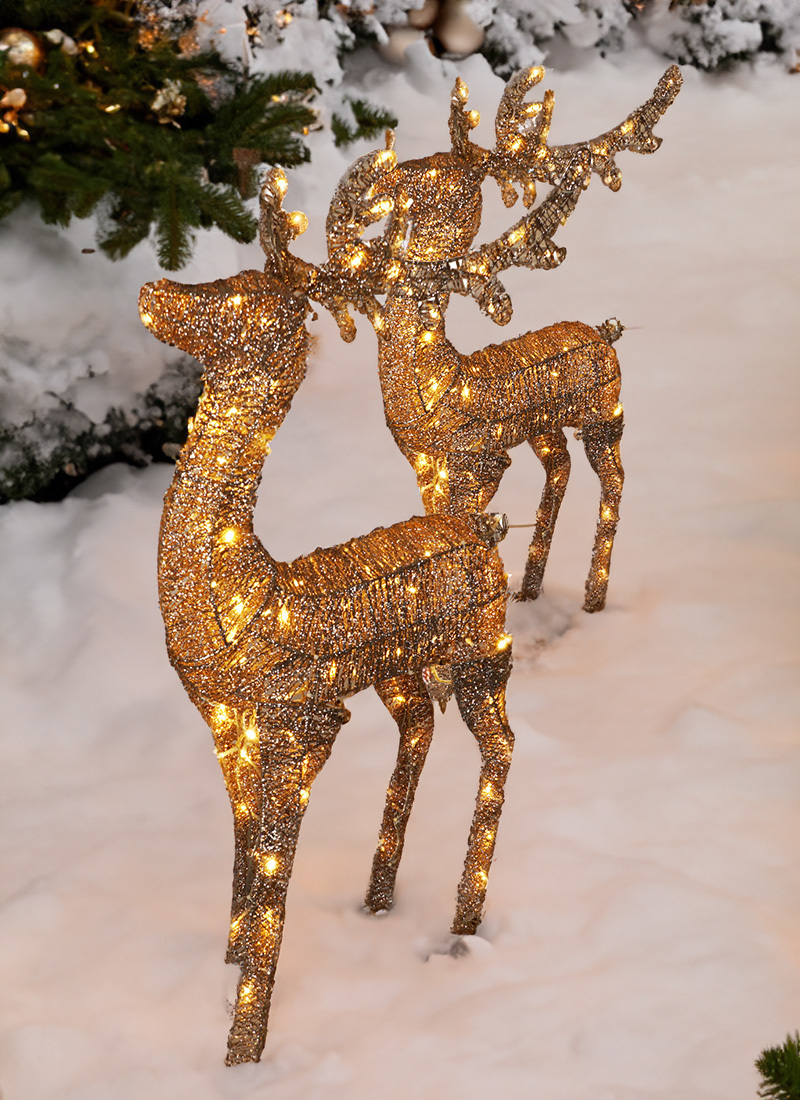 outdoor reindeer christmas decorations clearance