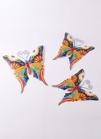 Metal Butterfly Wall Art Set of 3