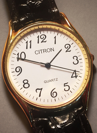 Gents Citron Quartz Analogue Easy Read D 