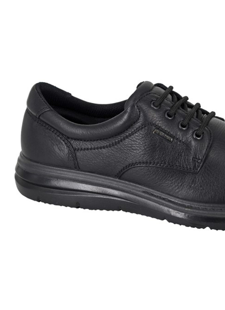 Black Softie Extra Wide Leather Shoe