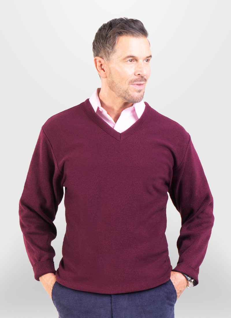 Long sleeve v neck sweater sale